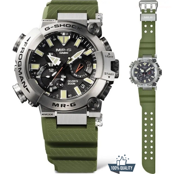 YR-11136 CAS-Frogman Green Watch.